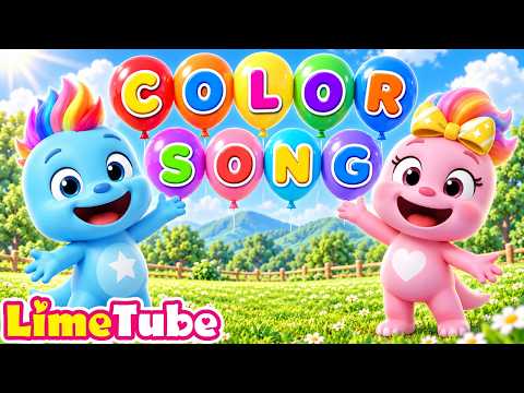 color song | Nursery Rhymes &amp; Kids Songs | Kindergarten | LimeAndToys