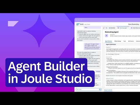 How to Build, Test and Deploy AI Agents with Agent Builder in Joule Studio | Overview & Demo