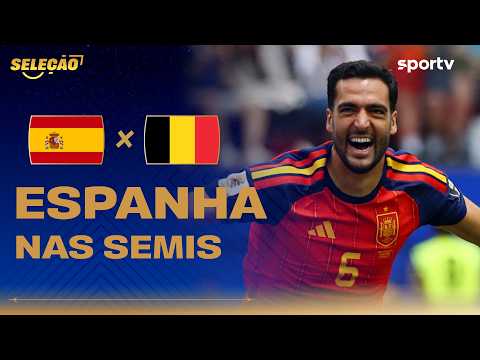 ESPANHA 2 X 1 BÉLGICA | GOLEIRO FALHA E ESPANHA AVANÇA | Seleção Copa | Copa do Mundo 2026 | sportv