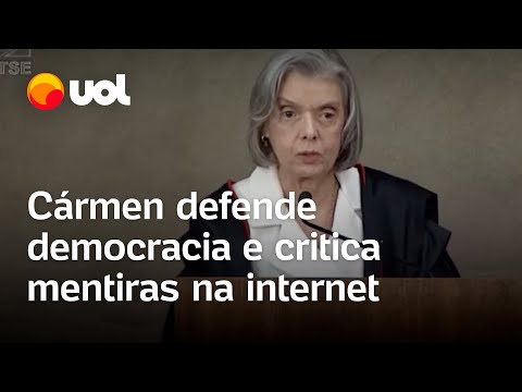 Carmén Lúcia fala em combater mentiras e critica ‘algoritmo do ódio’ durante posse no TSE