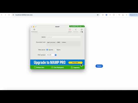 Install MAMP and Create Laravel Project