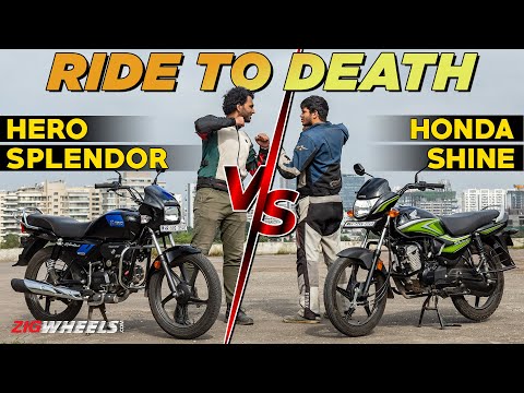 Ride To Death | Hero Splendor Plus vs Honda Shine 100 | ZigWheels