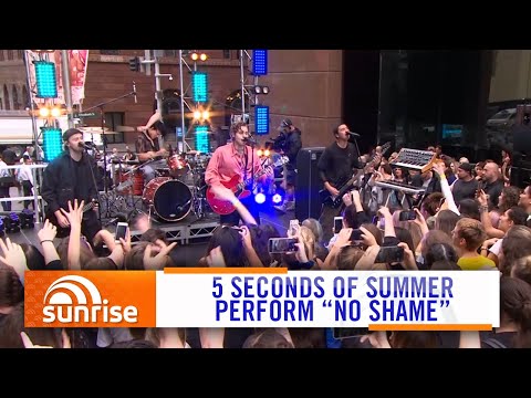 5SOS - No Shame (Live on Sunrise 2020) | 7NEWS Australia