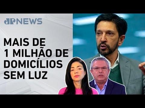 Ricardo Nunes cobra punição à concessionária Enel por apagões em SP; comentaristas analisam