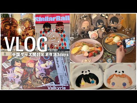 [ あんスタ vlog ] 社会人オタクの中国グッズ開封とフォロワーさんと会うオタ活3days🌹