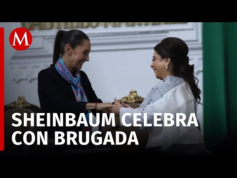 Así fue la llegada de Claudia Sheinbaum a la toma de protesta de Clara Brugada