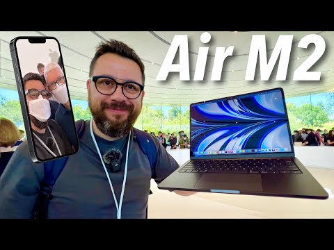 A Cupertino con il nuovo MacBook Air M2  …
