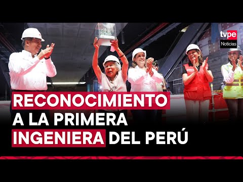 Presidenta Dina Boluarte realiza reconocimiento a primer mujer ingeniera del Perú