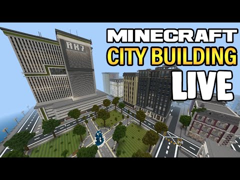 Lets Build A Minecraft City LIVE ! How to Build a City