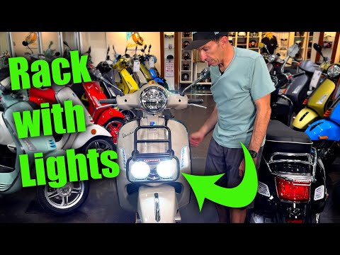 New Cuppini Racks with Lights for Vespa GTS