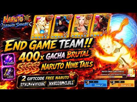 JADI JUGA END GAME TEAM! 400x GACHA BRUTAL SSS NARUTO CHAKRA MODE - 2 CODE 🔥 NARUTO ULTIMATE SHINOBI