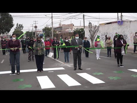 Autoridades inauguraron pavimentación integral de dos calles en Soledad.