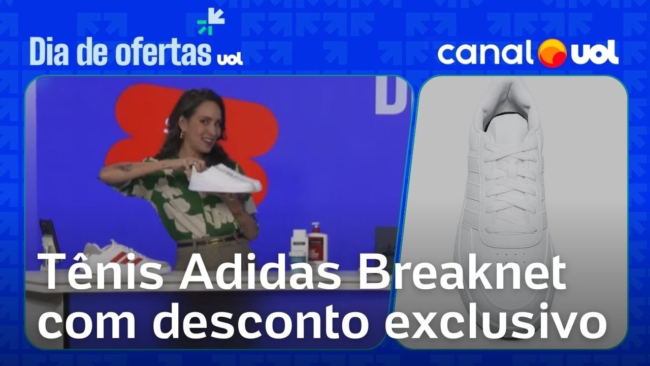 Tênis Adidas Breaknet com desconto exclusivo no Dia de Ofertas UOL