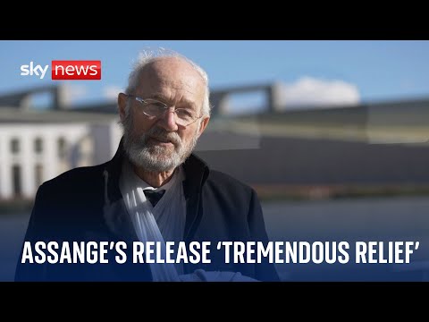 Julian Assange's father says his son's release is a 'tremendous relief'