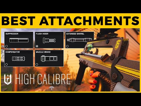 The *BEST* Attachments for *NO* Recoil on ALL Operators - Rainbow Six Siege Console (High Calibre)