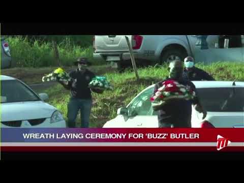 Wreath Laying Ceremony For Buzz Butler