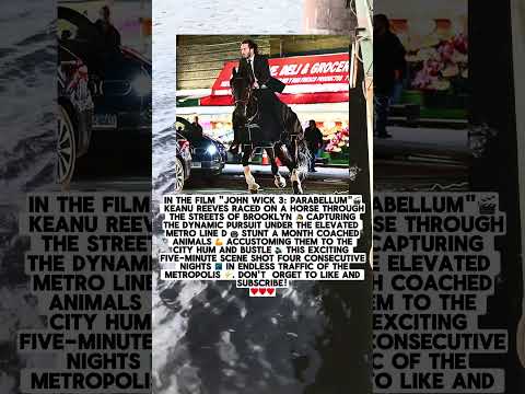 Keanu Reeves Rides A Horse In New York