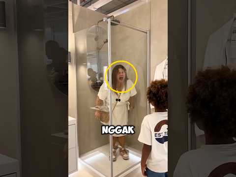 wanita ini mencoba ruangan kedap suara dan hasilnya bikin ketawa ‼️#shorts