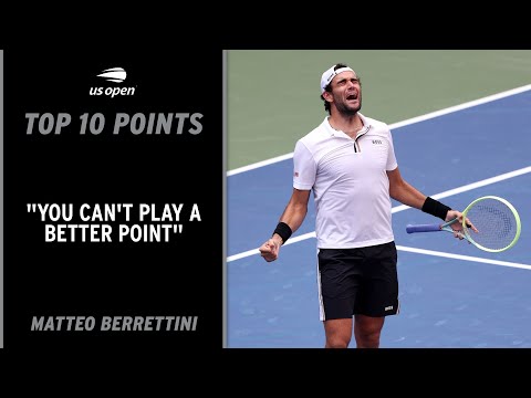 Matteo Berrettini | Top 10 Points | 2022 US Open