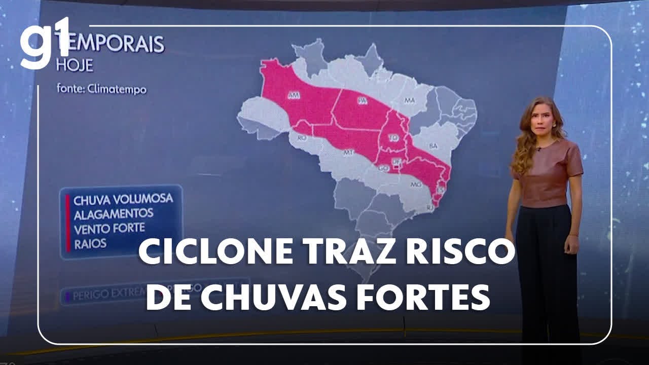 Ciclone se forma no litoral do Sudeste e traz risco de chuvas fortes nesta terça TV Online Ciclone se forma no litoral do Sudeste e traz risco de chuvas fortes nesta terça