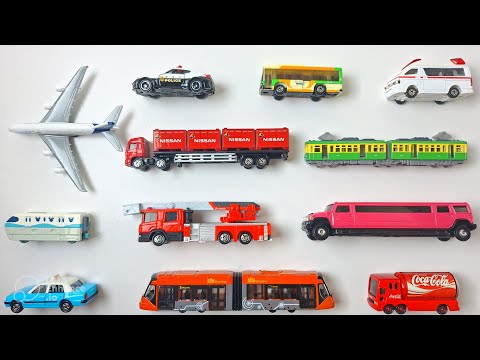 Street Vehicles | Toy Ambulance, Police Car, Fire Truck and Train | Learning Video for Toddlers