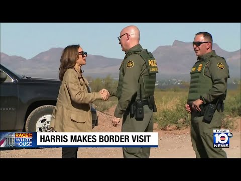 Harris visits U.S. border in Arizona