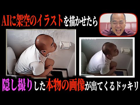 【ドッキリ】AIにイラストを描かせたら隠し撮り写真が出てきて怒らせたい。【きしたかの】