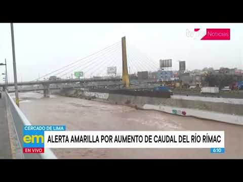Alerta amarilla por aumento de caudal del río Rímac
