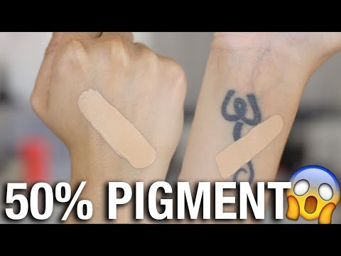 WORLD'S MOST PIGMENTED FOUNDATION"!