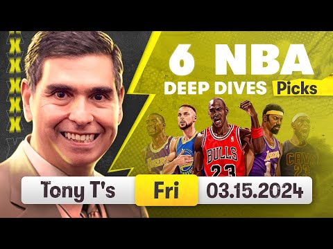 6 FREE NBA Picks and Predictions on NBA Betting Tips for Today, Friday 3/15/2024