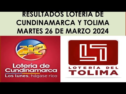 RESULTADO PREMIO MAYOR LOTERIA DE CUNDINAMARCA Y TOLMA HOY MARTES 26 DE MARZO 2024 #cundinamarca