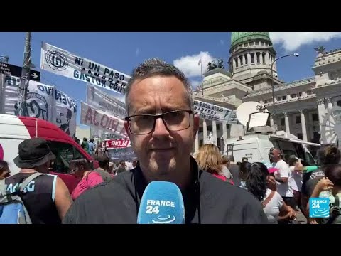 Informe desde Buenos Aires: así avanza la manifestación masiva frente al Congreso