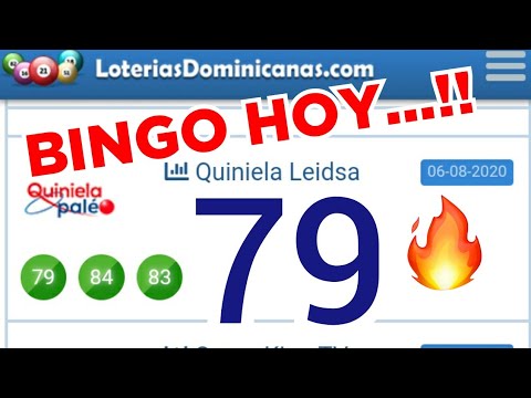 VAMOS CON FE..! BINGO hoy..! ((( 79 ))) loteria LEIDSA..! LOS NÚMEROS QUE VAN A SALIR HOY...!!