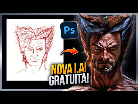 TRANSFORME SEUS DESENHOS NO PHOTOSHOP COM ESSA NOVA GRATUITA E MELHOR QUE ADOBE FIREFLY!