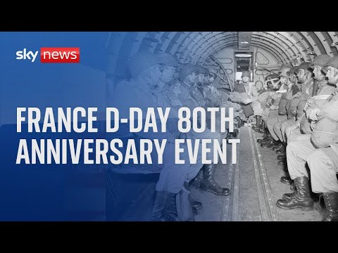 Watch live: D-Day anniversary marked in France