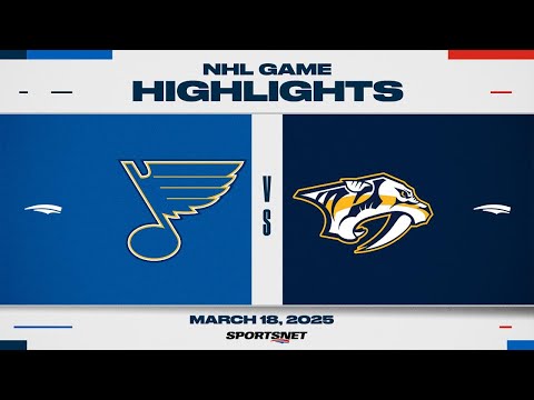 NHL Highlights | Blues vs. Predators - March 18, 2025