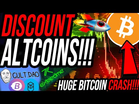 HUGE BITCOIN CRASH ANALYSED!!!! 🚨 BUYING THESE 5 DISCOUNT ALTCOINS!!!!!!!