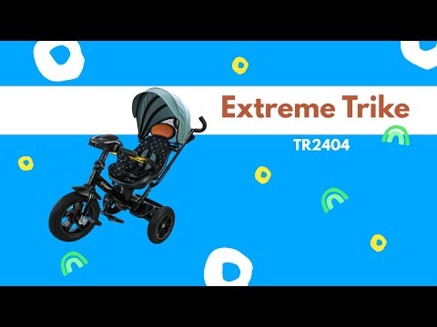 Дитячий триколісний велосипед Extreme Trike TR2404, TR2405 з батьківською ручкою