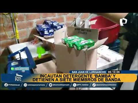 #BDP OFF| SJL: INCAUTAN DETERGENTE BAMBA Y DETIENEN A SIETE PERSONAS