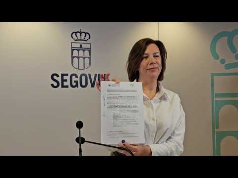 Ayuntamiento Segovia Vox. E. Núñez, muestra el acuerdo con Mazarías. 3/5/2024