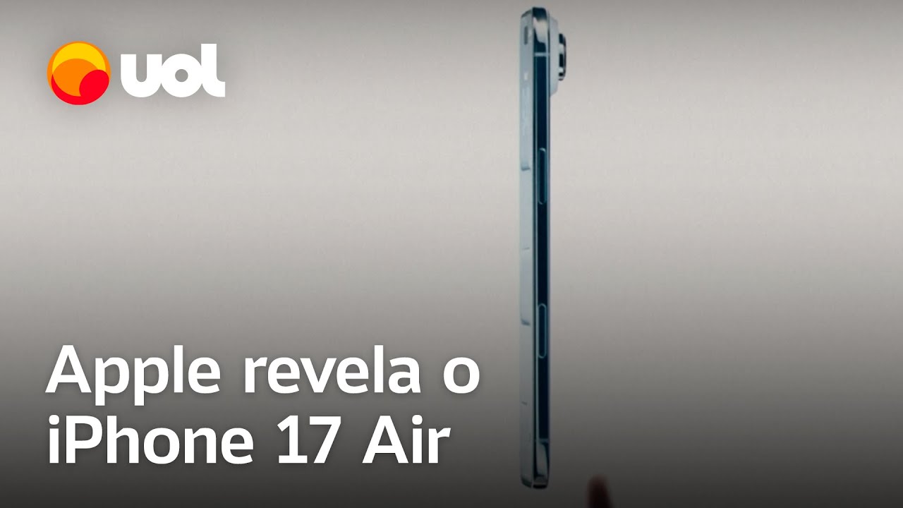 Apple lança o novo iPhone 17 Air, smartphone mais fino já lançado pela marca