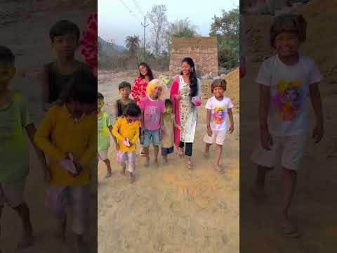 Holi Gawn me 🌈😍…#trending🔥❤️ #reelsinstagram #khortha #trending🔥❤️
