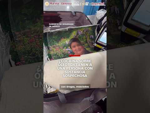 ¿Cocaína sobre óleo? Detienen a una persona con sustancia sospechosa?
