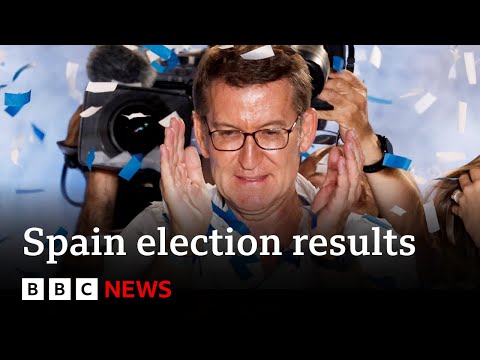 Spain election: Conservatives fall short of all-out victory in polls - BBC News