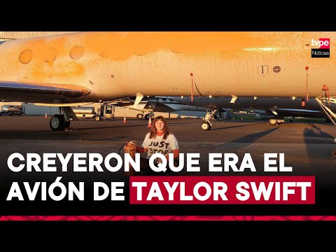 Ecologistas rocían con pintura aviones privados en Londres: creyeron que era el de Taylor Swift