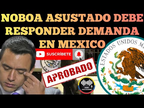 NOBOA AC0RR4LADO NUEVA DEMANDA PENAL DESDE MÉXICO POR INVA.SION DE EMBAJADA NOTICIAS RFE TV