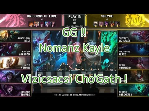 [GG!!]UOL(Nomanz ケイル) VS SPY(Kobbe ジン) Play-In KO M4G1 - Worlds 2019 Play-In Knockout