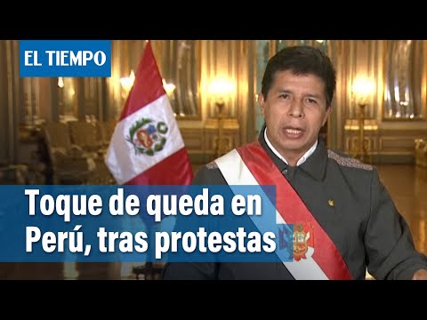Presidente de Perú anuncia toque de queda el martes en Lima tras protestas | El Tiempo