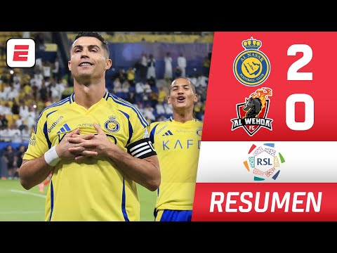 Con GOL de Cristiano Ronaldo, el AL NASSR le ganó 2-0 al AL WEHDA | Saudi Pro League