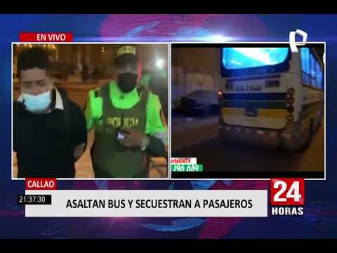 Callao: peligrosos delincuentes asaltan bus y secuestran a 40 pasajeros